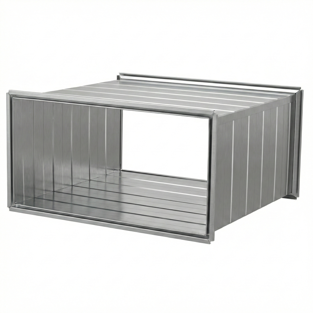 Rektangulär ventilationskanal i plåt