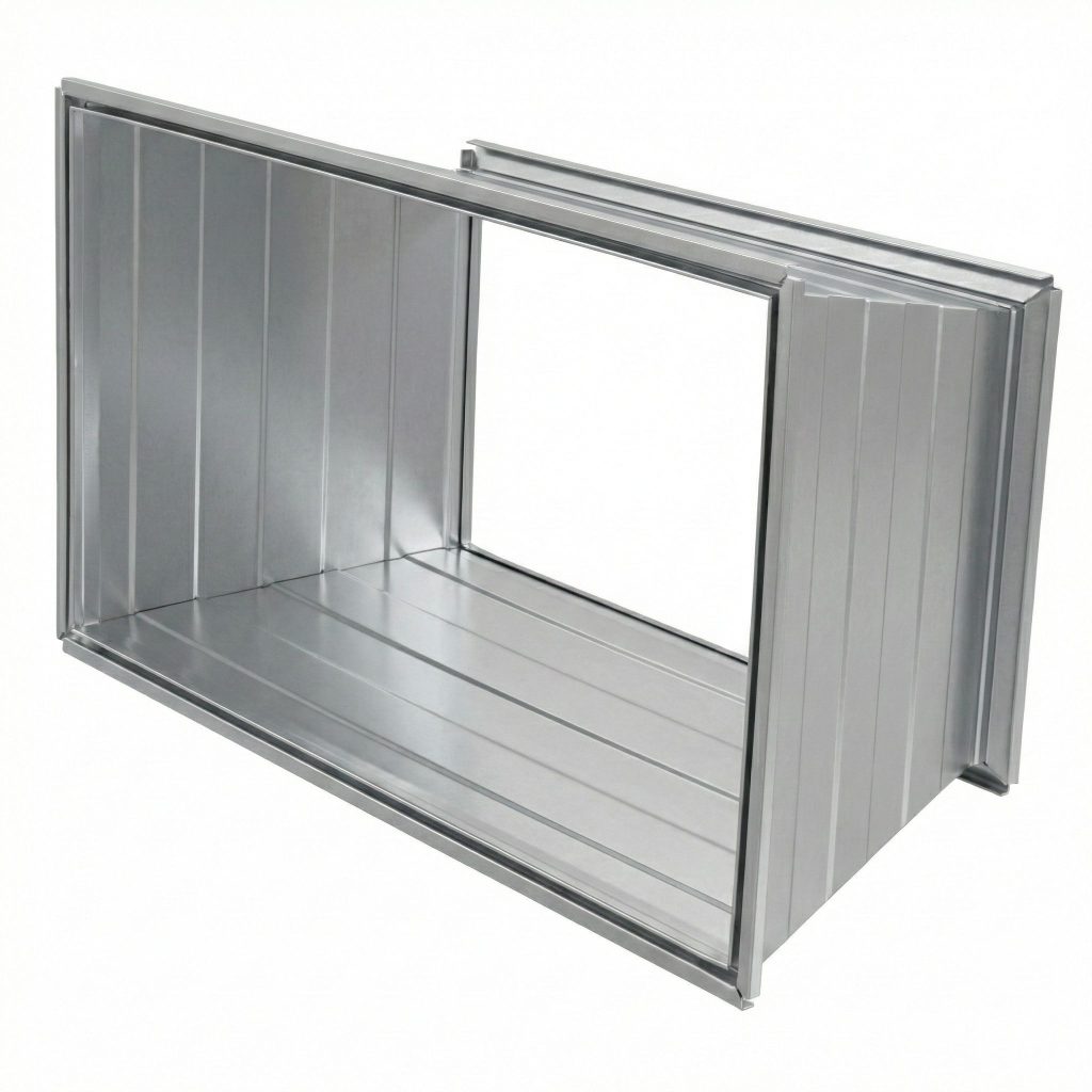 Rektangulär dimensionsförändring för ventilationskanal